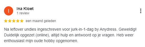 review - jurk in 1 dag live