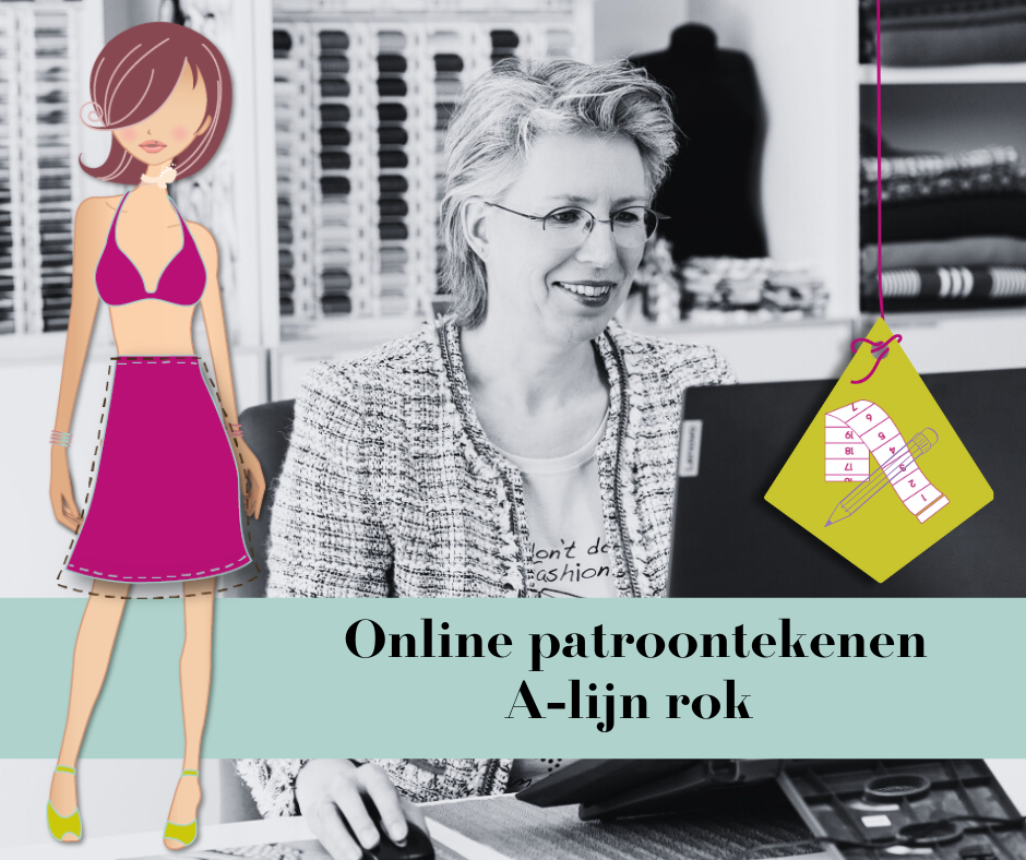 Online patroontekenen A-lijn rok