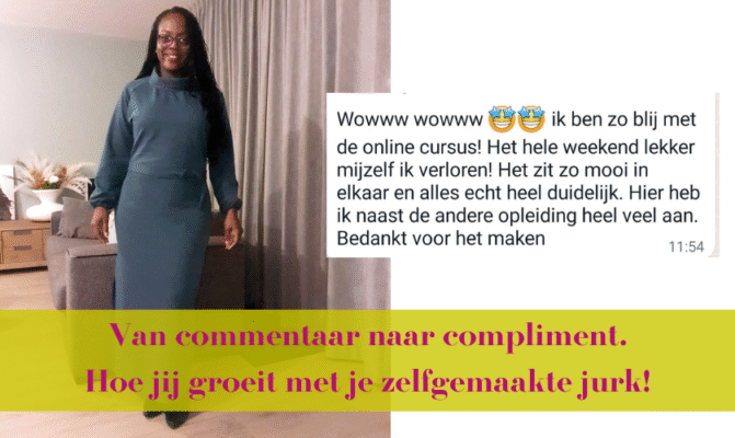 Complimenten voor je zelfgemaakte jurk – Jurk in 1 Dag