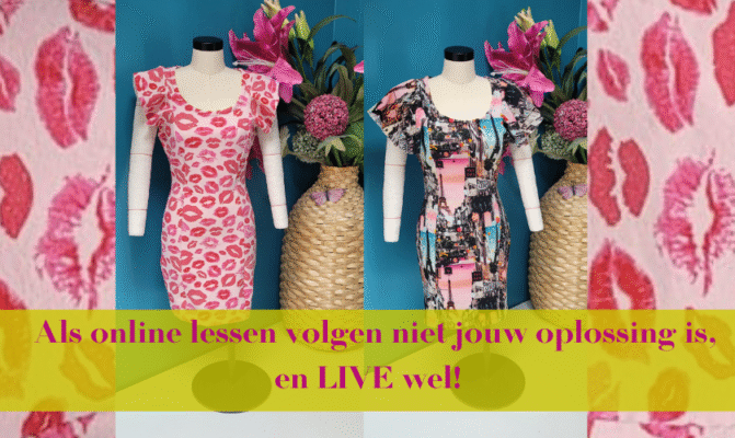 Jurk in 1 dag, 2 varianten op halve schaal