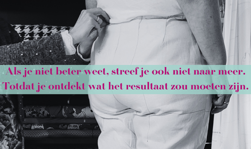 Blog Als je niet beter weet, streef je ook niet naar meer. Totdat je ontdekt wat het resultaat zou moeten zijn.